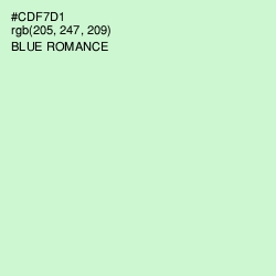 #CDF7D1 - Blue Romance Color Image
